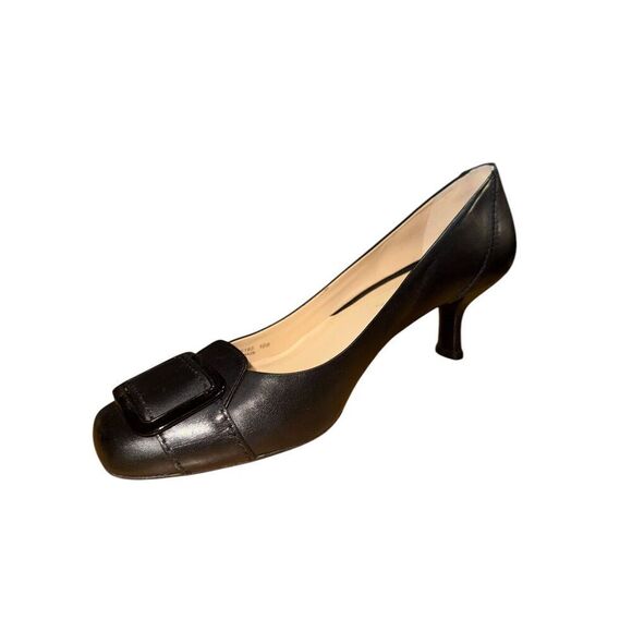 Cole Haan Black Round Square Toe PumpsWomen's Sz 10 Good Condition - Picture 3 of 9